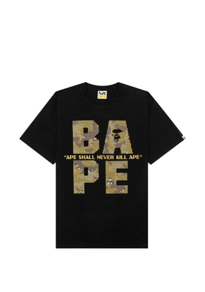 A BATHING APE® Bitmap logo T-shirt - Black