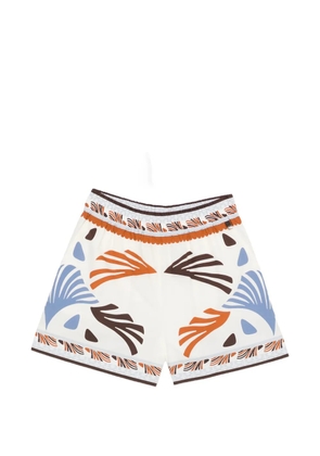 Herno elasticated-waistband shorts - White