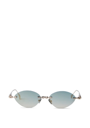 Kuboraum H65 rimless oval sunglasses - Gold