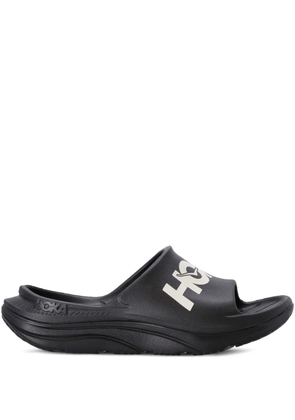 HOKA logo-motif slides - Black