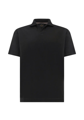 Paul & Shark open-collar T-shirt - Black