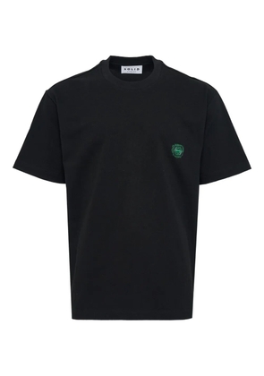 SOLID HOMME logo-embroidered T-shirt - Black