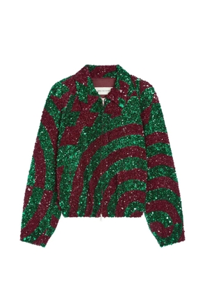 DRIES VAN NOTEN sequinned jacket - Red