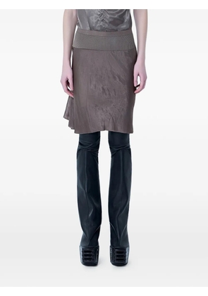 Rick Owens mini ribbed-waistband skirt - Black