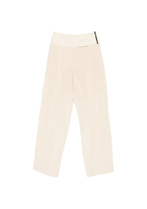 Sportmax pleated high-waisted trousers - Neutrals