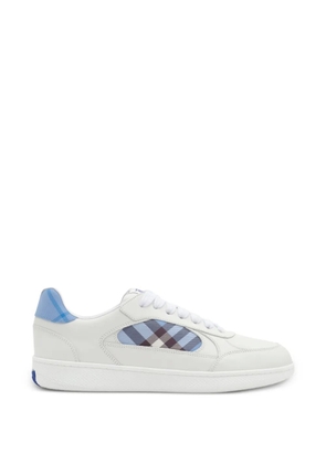 Burberry leather and check Terrace sneakers​ - White