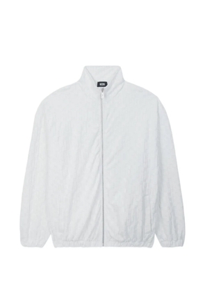 GCDS terry monogram zip-up jacket - White