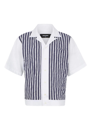 DSQUARED2 striped pattern shirt - White