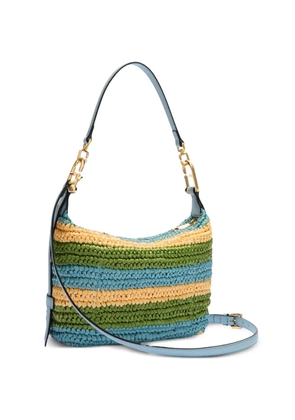 Furla striped chain shoulder bag - Green