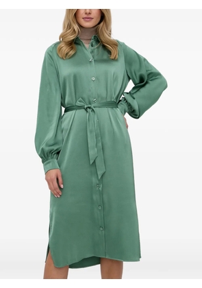 SAMSOE SAMSOE belted midi dress - Green