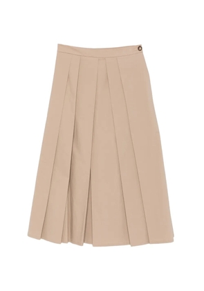 Emporio Armani pleated midi skirt - Neutrals