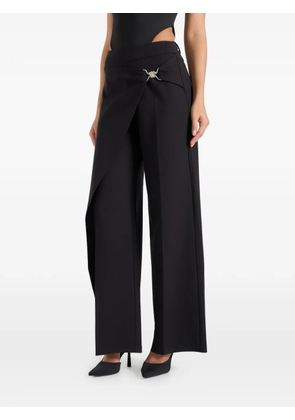Manière De Voir Beryl wrap trousers - Black