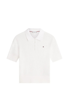 Tommy Hilfiger logo-detail polo shirt - White