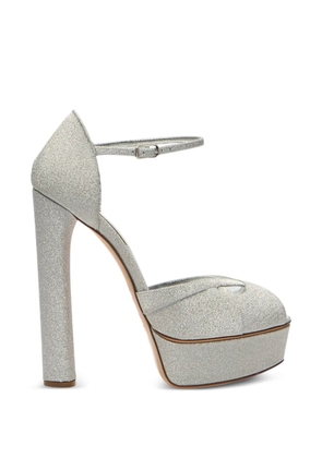 Casadei Flora Solar Eclipse platform sandals - Silver