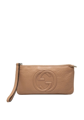 Gucci Pre-Owned 2000-2015 Calfskin Soho pouch - Brown