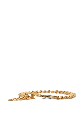 Roberto Cavalli snake-detail chain belt - Gold