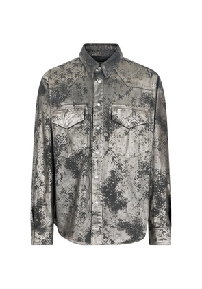 Roberto Cavalli monogram-print shirt - Black