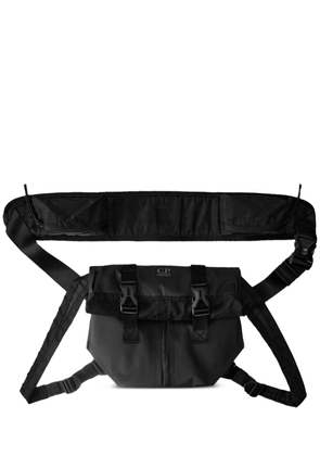 C.P. Company buckle-fastening roll-top transformable bag - Black