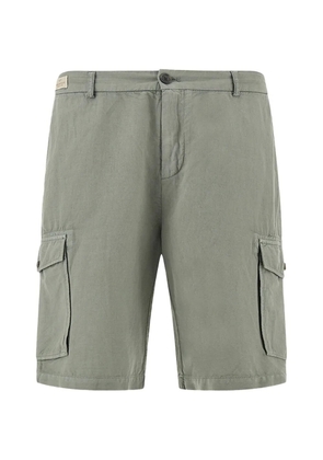 Paul & Shark garment-dyed cargo bermuda shorts - Green