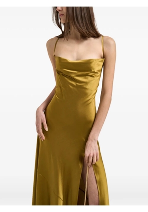 Danamé Gabrielle cowl-neck maxi dress - Gold