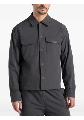 Manière De Voir Milo magnetic-pocket shirt - Grey