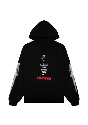 Pleasures skeleton print hooded sweatshirt - Black