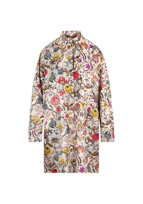 Roberto Cavalli floral-print mini dress - Neutrals