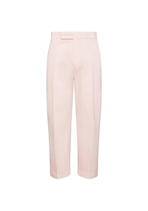 Thom Browne cropped twill chino trousers - Pink