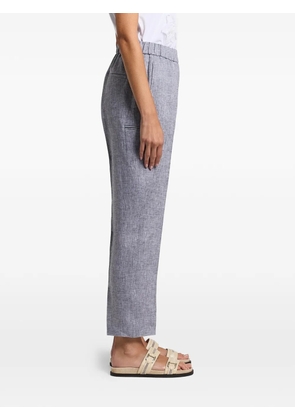 Peserico elasticated straight trousers - Blue