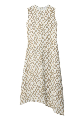 Burberry knot-pattern dress - White