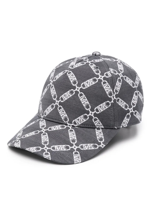 Michael Kors logo-jacquard twill cap - Black