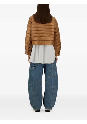 Herno collared quilted jacket - Brown