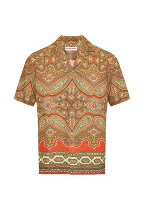 Orlebar Brown Maitan paisley-print shirt - Orange