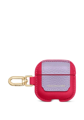 MAISON de SABRÉ leather AirPods 4 keyring case - Pink