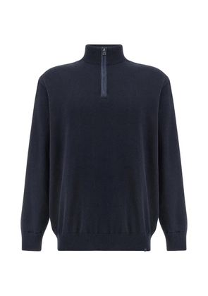 Paul & Shark half-zip cotton sweater - Blue