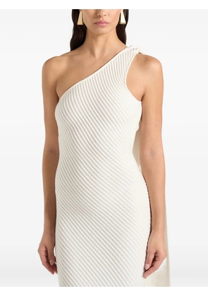 Manière De Voir Laya scarf midi dress - Neutrals