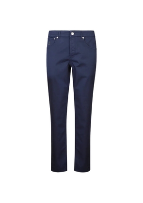 Brunello Cucinelli embroidered trousers - Blue