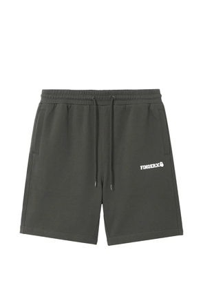 FINGERCROXX drawstring patch-pocket shorts - Grey