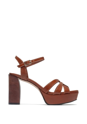Bernardo Vittor woven platform sandals - Brown