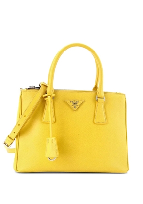Prada Pre-Owned Galleria Double Zip Saffiano Leather Small tote bag - Yellow