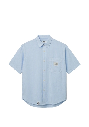 CHOCOOLATE striped patch-pocket shirt - Blue