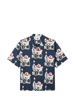 CHOCOOLATE bear-print shirt - Blue