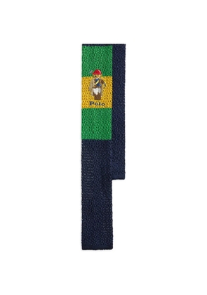 Polo Ralph Lauren bear-logo tie - Blue