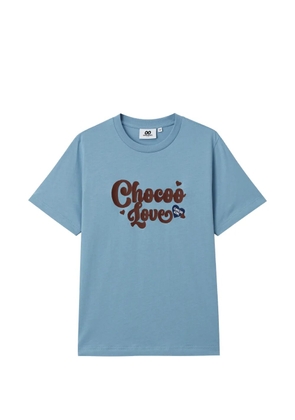 CHOCOOLATE crew-neck logo T-shirt - Blue
