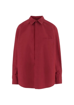 SA SU PHI ruffled-back shirt - Red