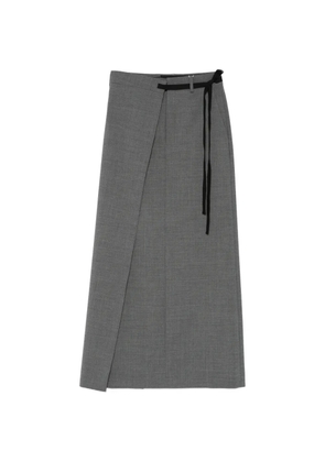 MM6 Maison Margiela wrap-tie maxi skirt - Grey