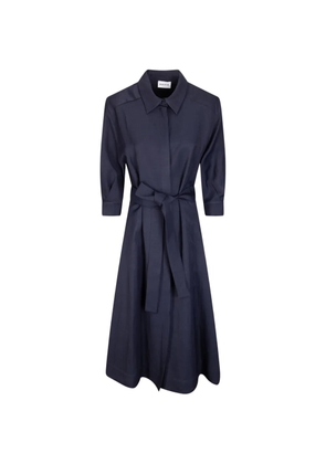 P.A.R.O.S.H. collared belted dress - Blue