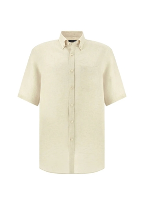 Paul & Shark short-sleeved linen shirt - Neutrals