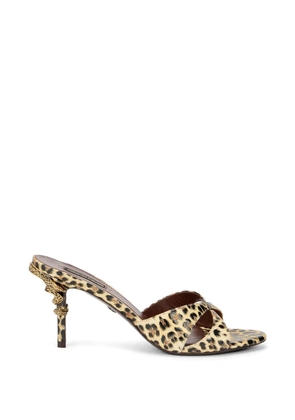 Roberto Cavalli leopard-print sandals - Neutrals