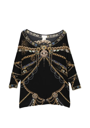Camilla Amulets And Alchemy scoop-neck T-shirt - Black